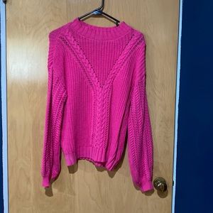 Marled Hot Pink Sweater